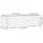 Wax brown solid pine wood planter 90x40x26.5 cm by vidaXL, Pots and planters - Ref: Foro24-847335, Price: 79,99 €, Discount: %