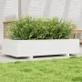 Solid white pine wood planter 110x60x26.5 cm by vidaXL, Pots and planters - Ref: Foro24-847349, Price: 107,39 €, Discount: %