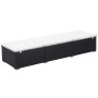 Sonnenliege mit cremeweißem synthetischem Rattankissen von vidaXL, Liegen - Ref: Foro24-317104, Preis: 144,50 €, Rabatt: %
