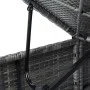 Garden lounger with dark gray synthetic rattan cushion by vidaXL, Loungers - Ref: Foro24-317106, Price: 179,41 €, Discount: %