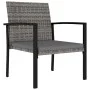 Garden dining chairs 4 units gray synthetic rattan by vidaXL, Garden chairs - Ref: Foro24-317173, Price: 137,15 €, Discount: %