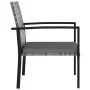 Garden dining chairs 4 units gray synthetic rattan by vidaXL, Garden chairs - Ref: Foro24-317173, Price: 137,15 €, Discount: %