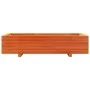 Solid wax brown pine wood planter 110x60x26.5 cm by vidaXL, Pots and planters - Ref: Foro24-847350, Price: 107,09 €, Discount: %