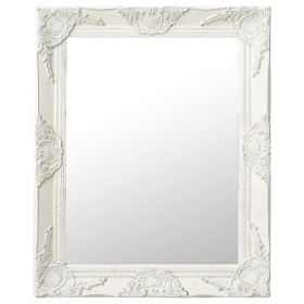 Weißer Wandspiegel im Barockstil 50x60 cm von vidaXL, Spiegel - Ref: Foro24-320316, Preis: 53,31 €, Rabatt: %