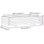 Solid wax brown pine wood planter 110x60x26.5 cm by vidaXL, Pots and planters - Ref: Foro24-847350, Price: 107,09 €, Discount: %