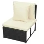 8-piece garden sofa set and black synthetic rattan cushions by vidaXL, Garden sets - Ref: Foro24-42993, Price: 689,97 €, Disc...