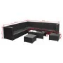 8-piece garden sofa set and black synthetic rattan cushions by vidaXL, Garden sets - Ref: Foro24-42993, Price: 689,97 €, Disc...