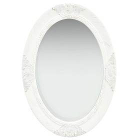 Weißer Wandspiegel im Barockstil 50x70 cm von vidaXL, Spiegel - Ref: Foro24-320352, Preis: 57,03 €, Rabatt: %