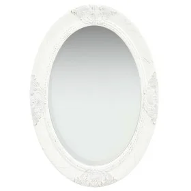 White baroque style wall mirror 50x70 cm by vidaXL, Mirrors - Ref: Foro24-320352, Price: 55,58 €, Discount: %
