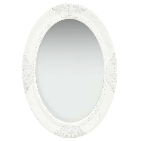 White baroque style wall mirror 50x70 cm by vidaXL, Mirrors - Ref: Foro24-320352, Price: 55,58 €, Discount: %