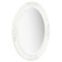 White baroque style wall mirror 50x70 cm by vidaXL, Mirrors - Ref: Foro24-320352, Price: 60,42 €, Discount: %