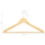 20 Pcs Non-Slip Hardwood Clothes Hanger Set by vidaXL, Hangers - Ref: Foro24-289911, Price: 34,30 €, Discount: %