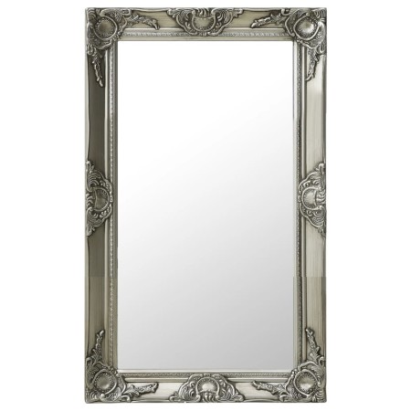 Espejo de pared estilo barroco plateado 50x80 cm de vidaXL, Espejos - Ref: Foro24-320322, Precio: 61,73 €, Descuento: %