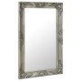 Espejo de pared estilo barroco plateado 50x80 cm de vidaXL, Espejos - Ref: Foro24-320322, Precio: 61,73 €, Descuento: %