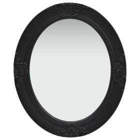 Espejo de pared estilo barroco negro 50x60 cm de vidaXL, Espejos - Ref: Foro24-320351, Precio: 59,24 €, Descuento: %