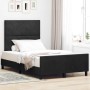 Estructura de cama con cabecera Negro 120 x 190 cm Terciopelo