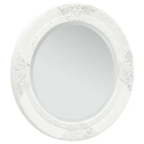 Weißer Wandspiegel im Barockstil 50 cm von vidaXL, Spiegel - Ref: Foro24-320344, Preis: 56,19 €, Rabatt: %