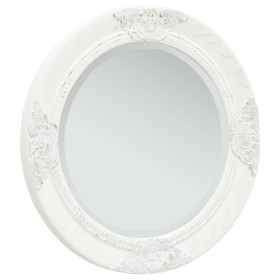 White baroque style wall mirror 50 cm by vidaXL, Mirrors - Ref: Foro24-320344, Price: 57,57 €, Discount: %