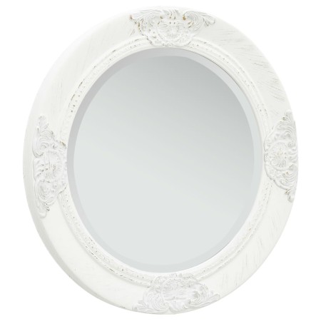 Weißer Wandspiegel im Barockstil 50 cm von vidaXL, Spiegel - Ref: Foro24-320344, Preis: 57,57 €, Rabatt: %
