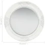 White baroque style wall mirror 50 cm by vidaXL, Mirrors - Ref: Foro24-320344, Price: 56,19 €, Discount: %