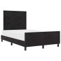 Estructura de cama con cabecera Negro 120 x 190 cm Terciopelo