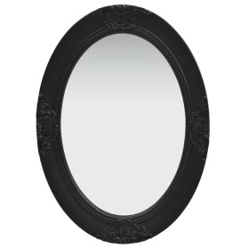 Espejo de pared estilo barroco negro 50x70 cm de vidaXL, Espejos - Ref: Foro24-320355, Precio: 48,99 €, Descuento: %