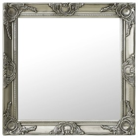 Silver baroque style wall mirror 60x60 cm by vidaXL, Mirrors - Ref: Foro24-320334, Price: 57,26 €, Discount: %