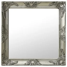 Silver baroque style wall mirror 60x60 cm by vidaXL, Mirrors - Ref: Foro24-320334, Price: 56,14 €, Discount: %