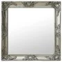 Espejo de pared estilo barroco plateado 60x60 cm de vidaXL, Espejos - Ref: Foro24-320334, Precio: 56,14 €, Descuento: %