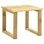 Garden lounger with impregnated pine wood table and cushion by , Loungers - Ref: Foro24-3065848, Price: 132,72 €, Discount: %