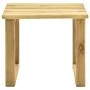 Garden lounger with impregnated pine wood table and cushion by , Loungers - Ref: Foro24-3065848, Price: 132,72 €, Discount: %