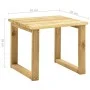 Garden lounger with impregnated pine wood table and cushion by , Loungers - Ref: Foro24-3065848, Price: 132,72 €, Discount: %