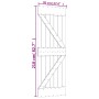 Puerta corredera con herrajes madera maciza de pino 70x210 cm de , Puertas - Ref: Foro24-3203157, Precio: 175,98 €, Descuento: %