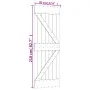 Puerta corredera con herrajes madera maciza de pino 70x210 cm de , Puertas - Ref: Foro24-3203157, Precio: 184,73 €, Descuento: %