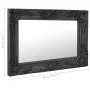 Black baroque style wall mirror 60x40 cm by vidaXL, Mirrors - Ref: Foro24-320331, Price: 47,86 €, Discount: %