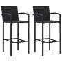 Conjunto de bar para jardín 3 piezas negro de , Conjuntos de jardín - Ref: Foro24-3064864, Precio: 305,43 €, Descuento: %