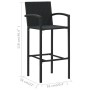 Conjunto de bar para jardín 3 piezas negro de , Conjuntos de jardín - Ref: Foro24-3064864, Precio: 305,43 €, Descuento: %