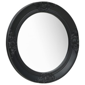 Schwarzer Wandspiegel im Barockstil 50 cm von vidaXL, Spiegel - Ref: Foro24-320347, Preis: 51,10 €, Rabatt: %