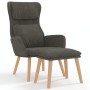 Entspannungssessel mit dunkelgrauem Samthocker von , Sessel - Ref: Foro24-3097821, Preis: 146,40 €, Rabatt: %