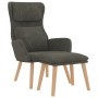 Entspannungssessel mit dunkelgrauem Samthocker von , Sessel - Ref: Foro24-3097821, Preis: 146,40 €, Rabatt: %