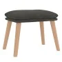 Sillón de relax con taburete terciopelo gris oscuro de , Sillones - Ref: Foro24-3097821, Precio: 143,88 €, Descuento: %