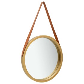 Wall mirror with gold strap 50 cm by vidaXL, Mirrors - Ref: Foro24-320365, Price: 42,07 €, Discount: %