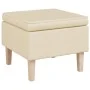 Armchair with rocking legs and cream fabric stool by , Armchairs - Ref: Foro24-3121281, Price: 293,17 €, Discount: %