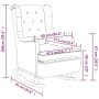 Armchair with rocking legs and cream fabric stool by , Armchairs - Ref: Foro24-3121281, Price: 293,17 €, Discount: %