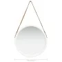 Wall mirror with white strap 50 cm by vidaXL, Mirrors - Ref: Foro24-320364, Price: 41,36 €, Discount: %