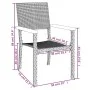 Juego de comedor de jardín 7 piezas ratán sintético negro de , Conjuntos de jardín - Ref: Foro24-3156685, Precio: 489,43 €, D...