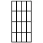 Shower screen with ESG glass and black aluminum shelf 90x195 cm by , Shower walls and screens - Ref: Foro24-3185455, Price: 1...
