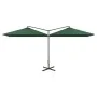 Doppelter Sonnenschirm mit grünem Stahlmast 600x300 cm von , Sonnenschirme - Ref: Foro24-312554, Preis: 157,97 €, Rabatt: %
