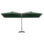 Doppelter Sonnenschirm mit grünem Stahlmast 600x300 cm von , Sonnenschirme - Ref: Foro24-312554, Preis: 160,33 €, Rabatt: %