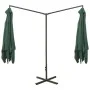 Doppelter Sonnenschirm mit grünem Stahlmast 600x300 cm von , Sonnenschirme - Ref: Foro24-312554, Preis: 157,97 €, Rabatt: %